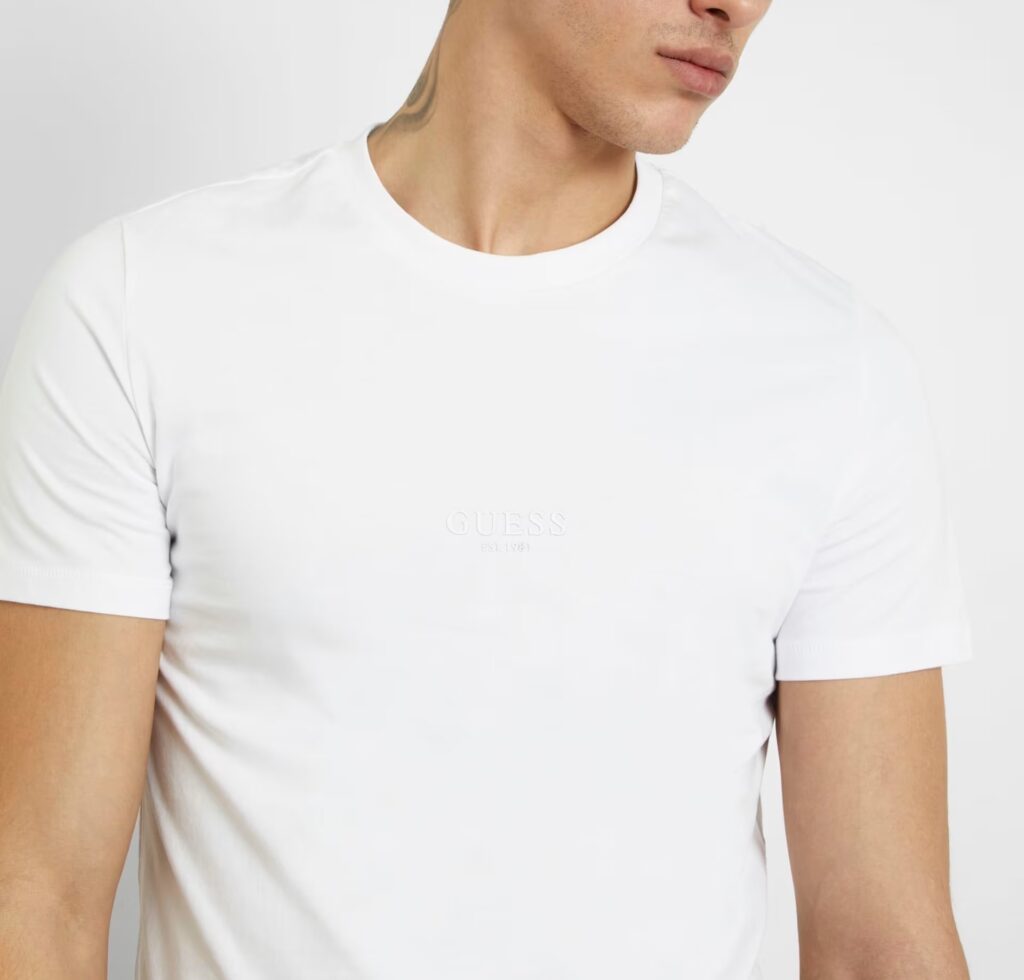 GUESS AIDY CN SS TEE ΜΠΛΟΥΖΑ ΑΝΔΡΙΚΟ | WHITE
