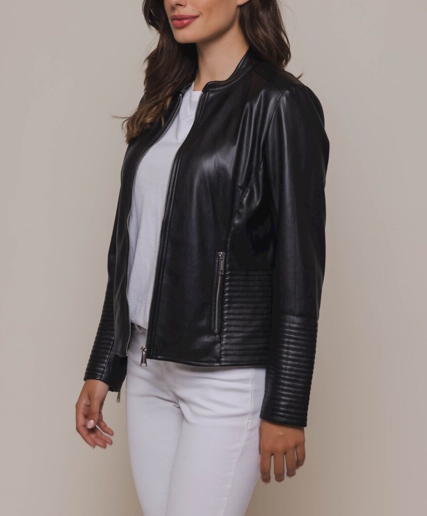 RINO & PELLE Hadia.7502420 jacket with stiching detail | BLACK