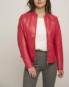 RINO & PELLE Hadia.7502420 jacket with stiching detail | RED