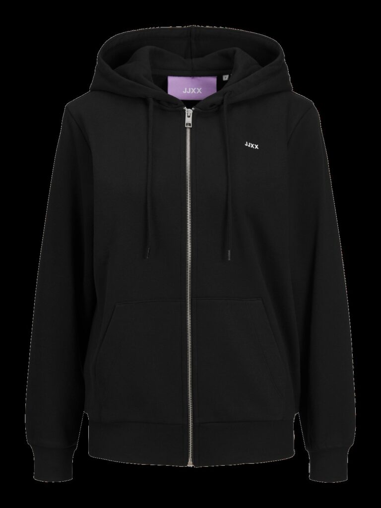 JJXX JXABBIE RLX LS EVERY ZIP HOOD SWT NOOS | BLACK