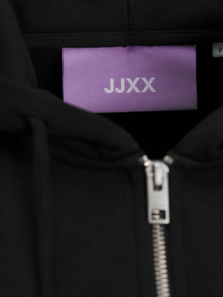 JJXX JXABBIE RLX LS EVERY ZIP HOOD SWT NOOS | BLACK