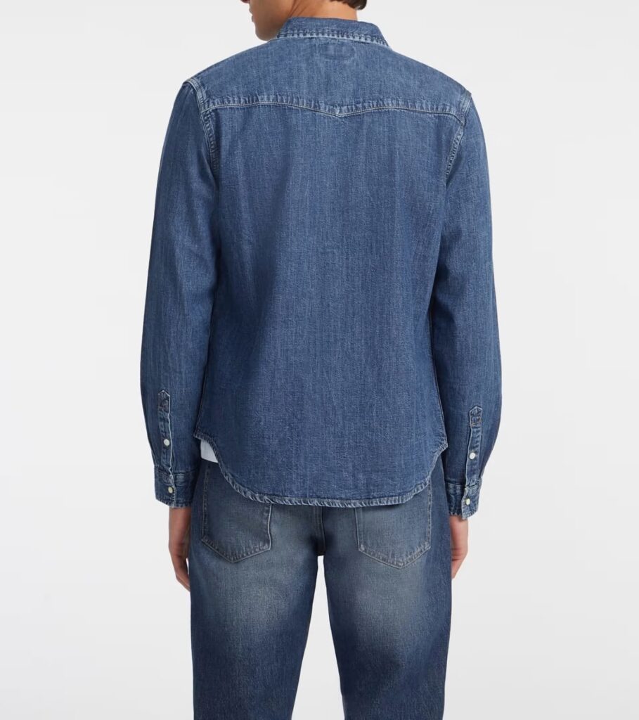 GUESS JEANS GJ SLIM LS DENIM SHIRT-INDIGO ΠΟΥΚΑΜΙΣΟ ΑΝΔΡΙΚΟ | DARK BLUE