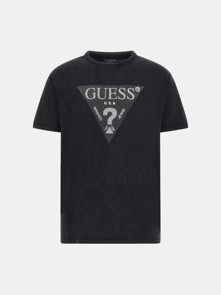 GUESS SS CN TREATED TRIANGLE TEE ΜΠΛΟΥΖΑ ΑΝΔΡΙΚΟ | BLACK