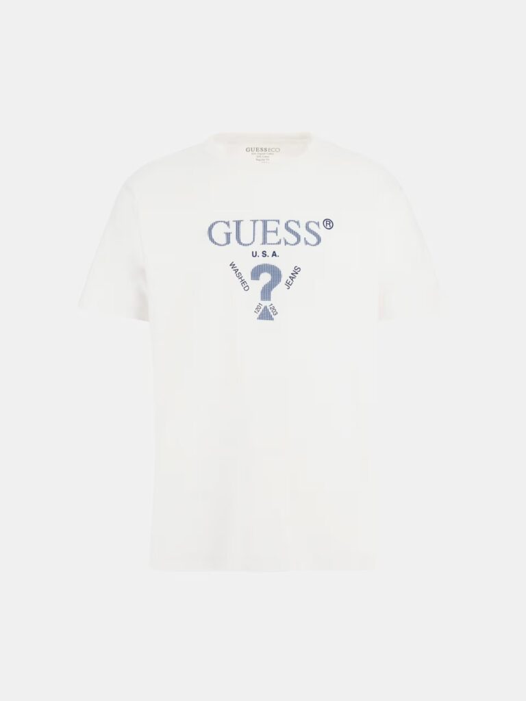 GUESS SS CN TREATED TRIANGLE TEE ΜΠΛΟΥΖΑ ΑΝΔΡΙΚΟ | WHITE