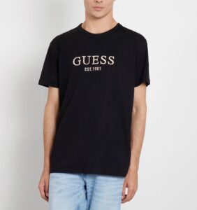 GUESS SS CN GUESS MULTICOLOR TEE ΜΠΛΟΥΖΑ ΑΝΔΡΙΚΟ | BLACK