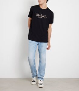 GUESS SS CN GUESS MULTICOLOR TEE ΜΠΛΟΥΖΑ ΑΝΔΡΙΚΟ | BLACK