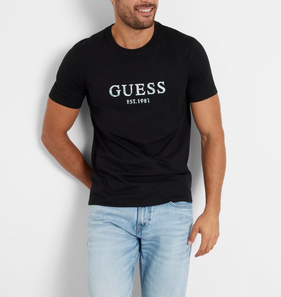 GUESS SS CN GUESS IRIDESCENT TEE ΜΠΛΟΥΖΑ ΑΝΔΡΙΚΟ | BLACK