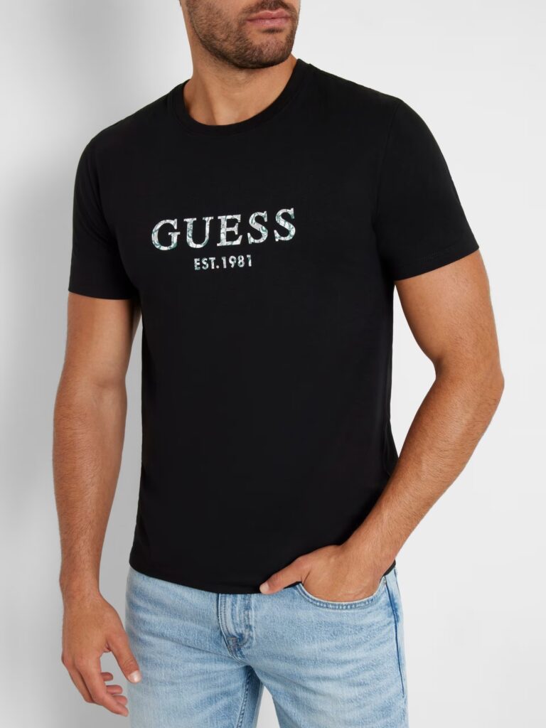 GUESS SS CN GUESS IRIDESCENT TEE ΜΠΛΟΥΖΑ ΑΝΔΡΙΚΟ | BLACK