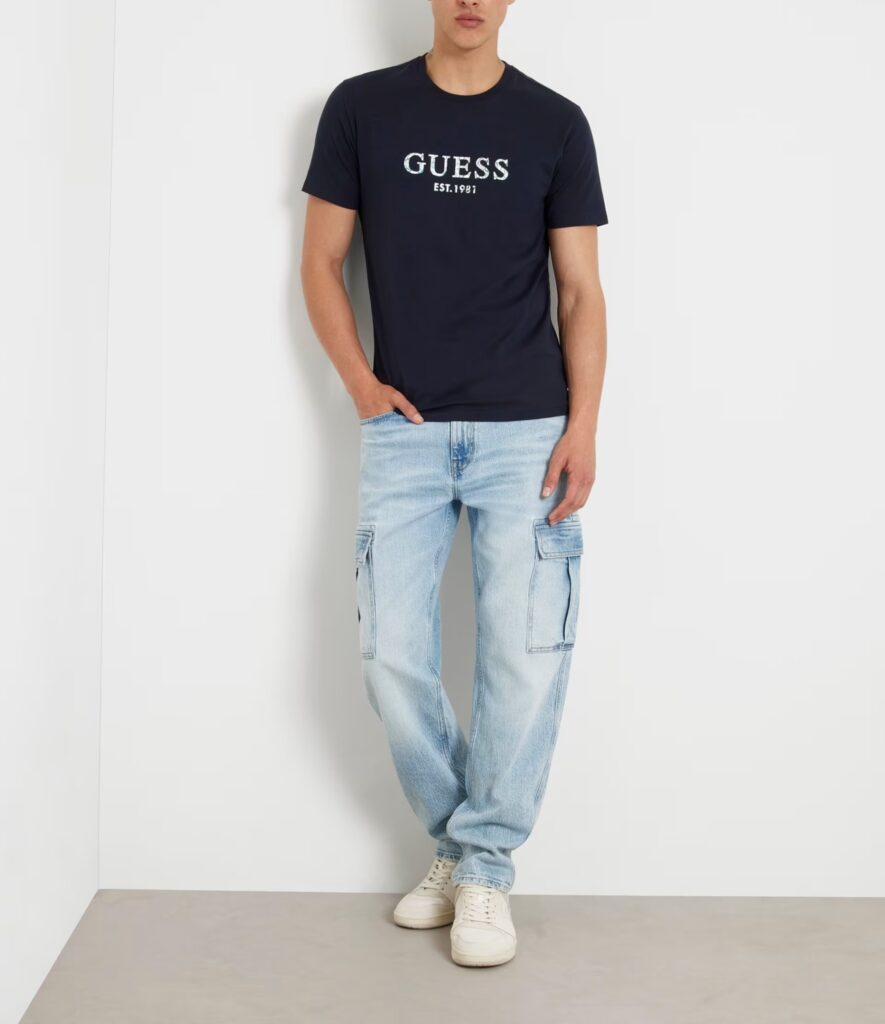 GUESS SS CN GUESS IRIDESCENT TEE ΜΠΛΟΥΖΑ ΑΝΔΡΙΚΟ | BLUE