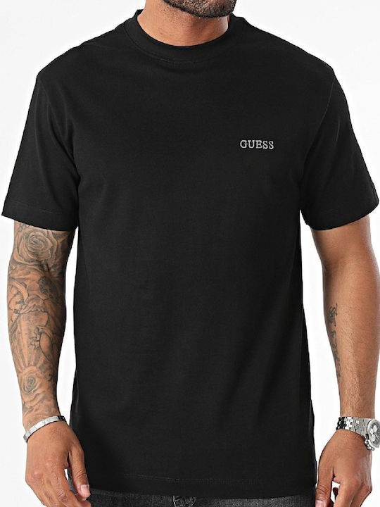 GUESS SS CN SMALL GUESS TEE ΜΠΛΟΥΖΑ ΑΝΔΡΙΚΟ | BLACK