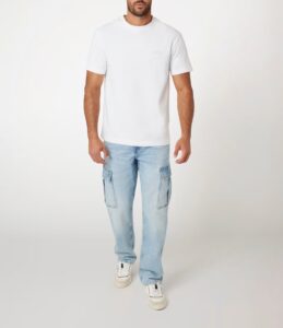 GUESS SS CN SMALL GUESS TEE ΜΠΛΟΥΖΑ ΑΝΔΡΙΚΟ | WHITE