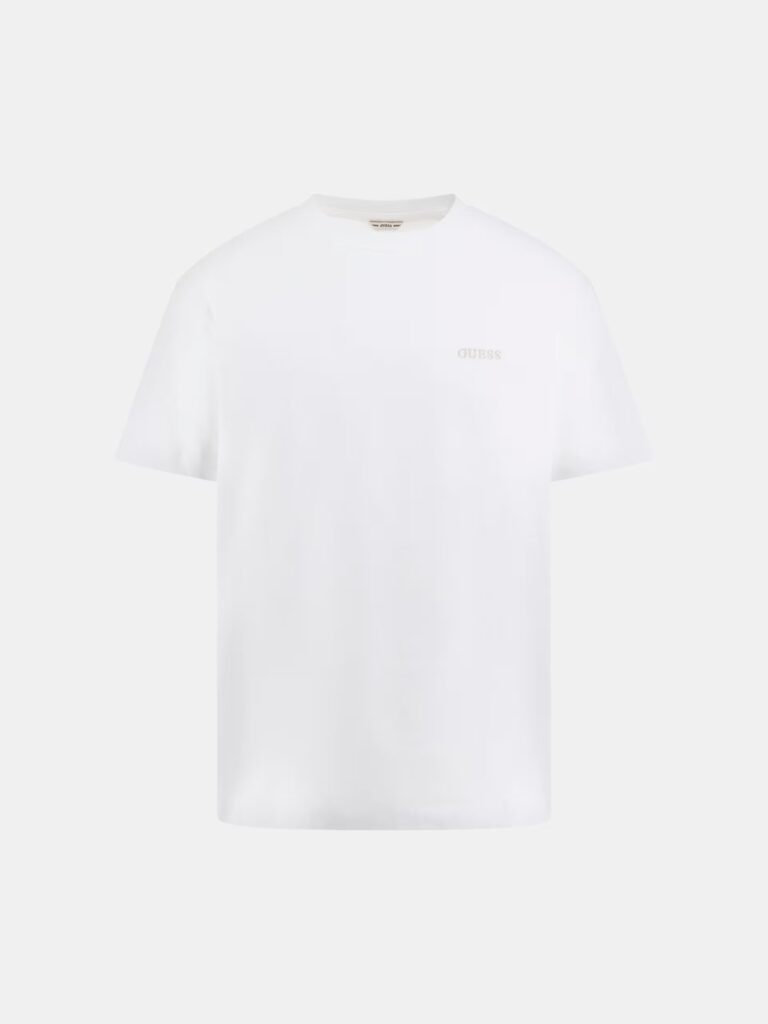 GUESS SS CN SMALL GUESS TEE ΜΠΛΟΥΖΑ ΑΝΔΡΙΚΟ | WHITE