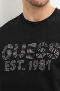 GUESS BEAU CN SWEATSHIRT ΦΟΥΤΕΡ ΑΝΔΡΙΚΟ | BLACK