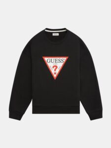 GUESS JEANS CN OS ICONIC TRIAGLE ΜΠΛΟΥΖΑ ΑΝΔΡΙΚΟ | BLACK