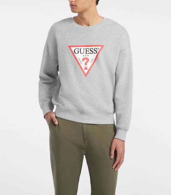 GUESS JEANS CN OS ICONIC TRIAGLE ΜΠΛΟΥΖΑ ΑΝΔΡΙΚΟ | GREY