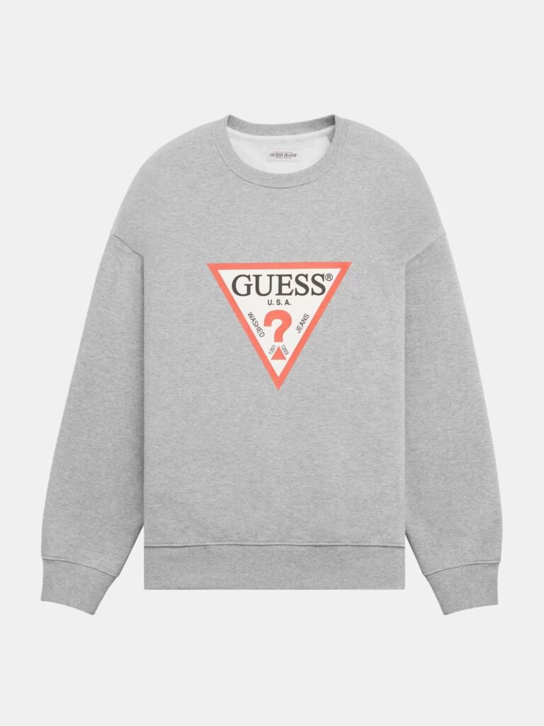 GUESS JEANS CN OS ICONIC TRIAGLE ΜΠΛΟΥΖΑ ΑΝΔΡΙΚΟ | GREY