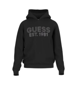 GUESS BEAU HOODIE SWEATSHIRT ΦΟΥΤΕΡ ΑΝΔΡΙΚΟ | BLACK