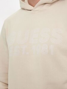 GUESS BEAU HOODIE SWEATSHIRT ΦΟΥΤΕΡ ΑΝΔΡΙΚΟ | BEIGE