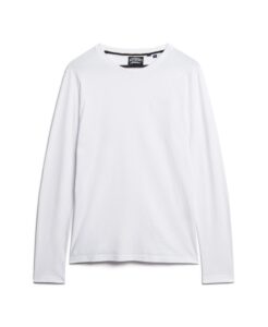 SUPERDRY ESSENTIAL LOGO LONG SLEEVE TOP | WHITE