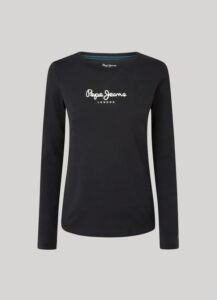 PEPE JEANS NOS NEW VIRGINIA LS N ΜΠΛΟΥΖΑ ΓΥΝΑΙΚΕΙΟ | BLACK