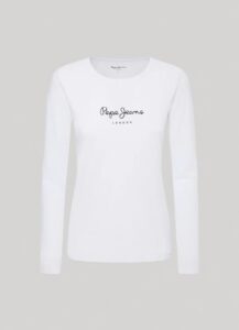 PEPE JEANS NOS NEW VIRGINIA LS N ΜΠΛΟΥΖΑ ΓΥΝΑΙΚΕΙΟ | WHITE