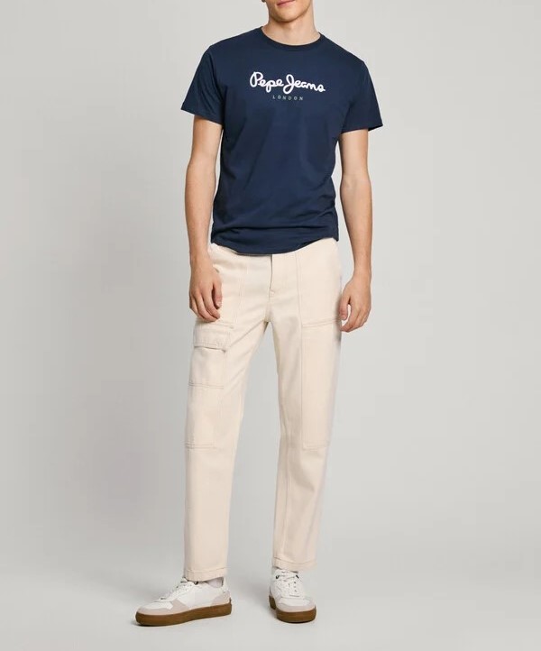 PEPE JEANS ORIGINAL BASIC 3N ΜΠΛΟΥΖΑ ΑΝΔΡΙΚΟ | WHITE