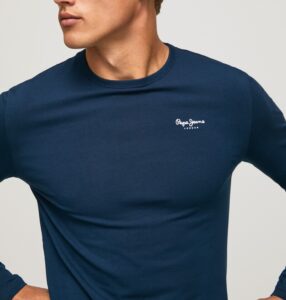 PEPE JEANS NOS ORIGINAL BASIC 2 LONG N ΜΠΛΟΥΖΑ ΑΝΔΡΙΚΟ | DARK BLUE