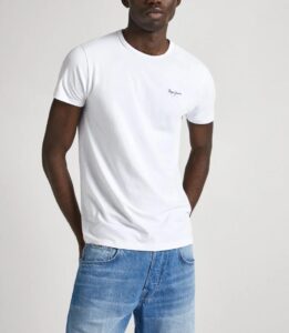 PEPE JEANS ORIGINAL BASIC 3N ΜΠΛΟΥΖΑ ΑΝΔΡΙΚΟ | WHITE