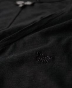 SUPERDRY STUDIOS SLUB EMB VEE TEE ΜΠΛΟΥΖΑ ΓΥΝΑΙΚΕΙΟ | BLACK