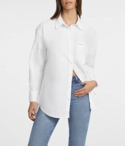 GUESS JEANS LS OS POCKET SHIRT ΓΥΝΑΙΚΕΙΟ | WHITE