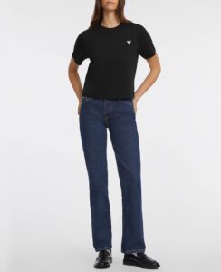 GUESS JEANS GJ SS CN BOXY MINI T – 160GSM ΜΠΛΟΥΖΑ ΓΥΝΑΙΚΕΙΑ | BLACK