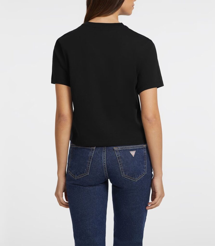 GUESS JEANS GJ SS CN BOXY MINI T – 160GSM ΜΠΛΟΥΖΑ ΓΥΝΑΙΚΕΙΑ | BLACK