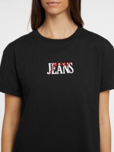 GUESS JEANS GJ SS CN OS GUESS J EMB TEE ΜΠΛΟΥΖΑ ΓΥΝΑΙΚΕΙΟ | BLACK