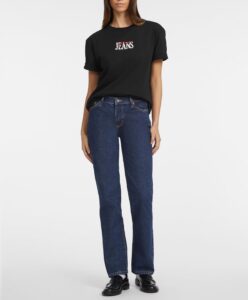 GUESS JEANS GJ SS CN OS GUESS J EMB TEE ΜΠΛΟΥΖΑ ΓΥΝΑΙΚΕΙΟ | BLACK