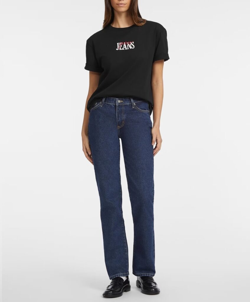 GUESS JEANS GJ SS CN OS GUESS J EMB TEE ΜΠΛΟΥΖΑ ΓΥΝΑΙΚΕΙΟ | BLACK