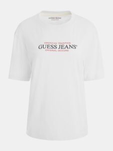 GUESS JEANS GJ SS CN OS ICONIC T-SHIRT ΜΠΛΟΥΖΑ ΓΥΝΑΙΚΕΙΑ | WHITE