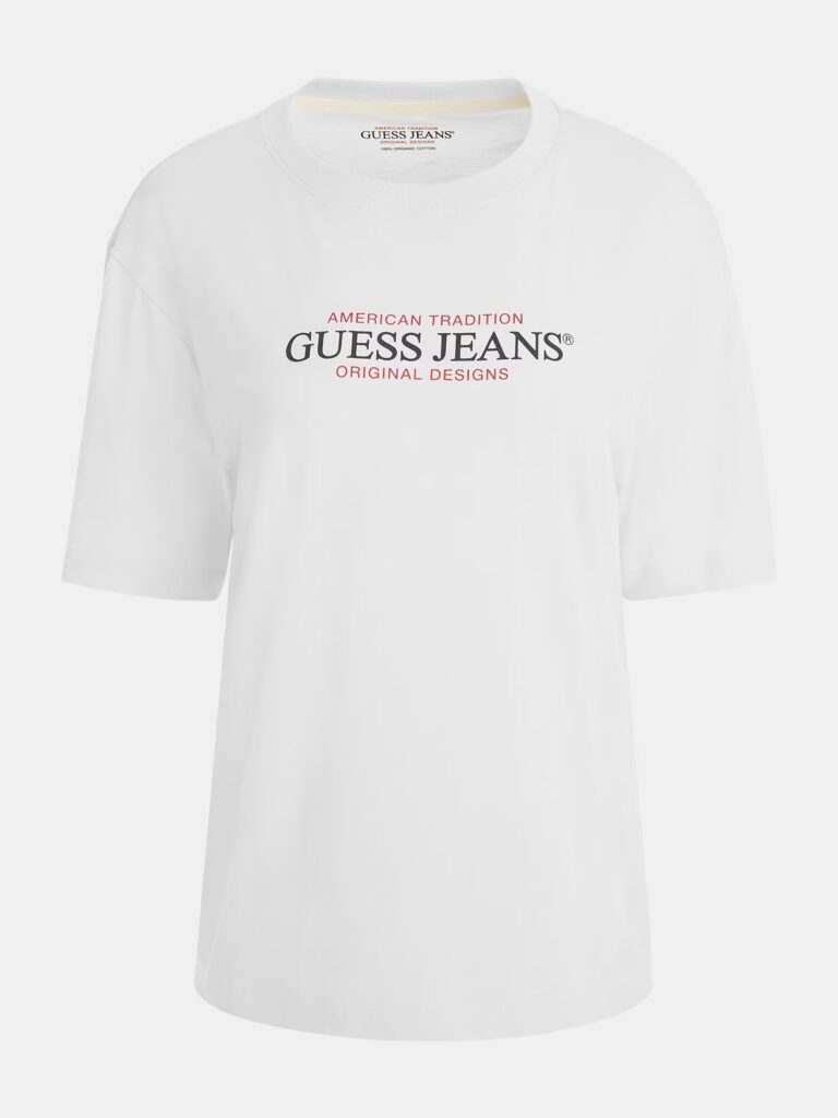 GUESS JEANS GJ SS CN OS ICONIC T-SHIRT ΜΠΛΟΥΖΑ ΓΥΝΑΙΚΕΙΑ | WHITE