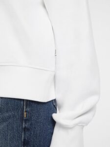 GUESS JEANS ICONIC TRIANGLE SWEAT ΦΟΥΤΕΡ ΓΥΝΑΙΚΕΙΟ | WHITE