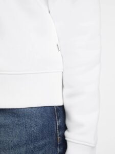 GUESS JEANS GJ CN REG LOGO EMB-SOFT FLEECE ΦΟΥΤΕΡ ΓΥΝΑΙΚΕΙΟ | WHITE