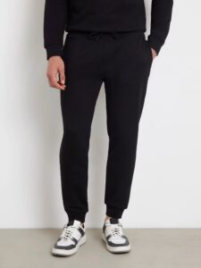 GUESS ATH ALDWIN LONG PANT COTTON -POLY RECYCLED ΠΑΝΤΕΛΟΝΙ | BLACK