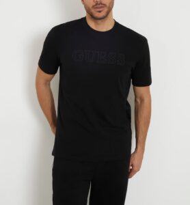 GUESS ATH SS ALPHY T-SHIRT ΜΠΛΟΥΖΑ ΑΝΔΡΙΚΟ | BLACK