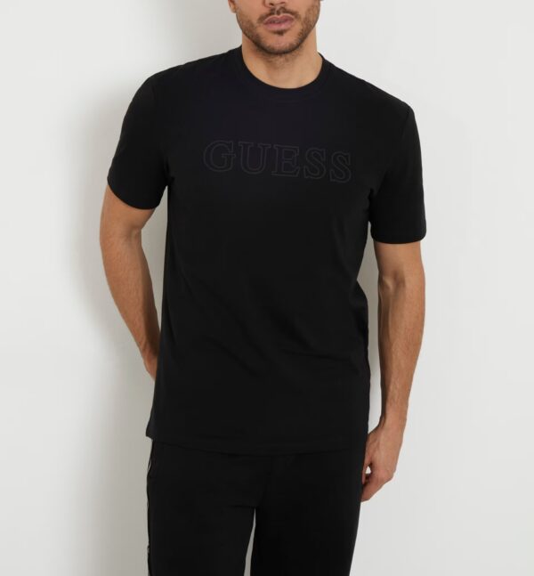 GUESS ATH SS ALPHY T-SHIRT ΜΠΛΟΥΖΑ ΑΝΔΡΙΚΟ | BLACK