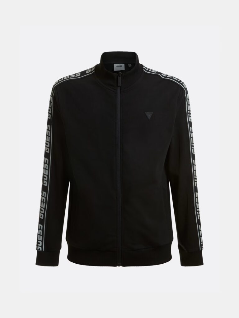 GUESS ATH FULL ZIP NEW ARLO SW ΦΟΥΤΕΡ ΑΝΔΡΙΚΟ | BLACK