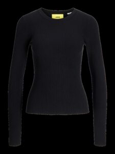 JJXX JXJODI TIGHT CREW NECK KNIT NOOS | BLACK