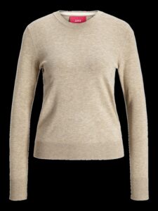 JJXX JXCARA COMFY CREW NECK KNIT NOOS | LIGHT GREY