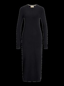 JJXX JXMARILYN COMFY CREW NECK DRESS KNIT | BLACK