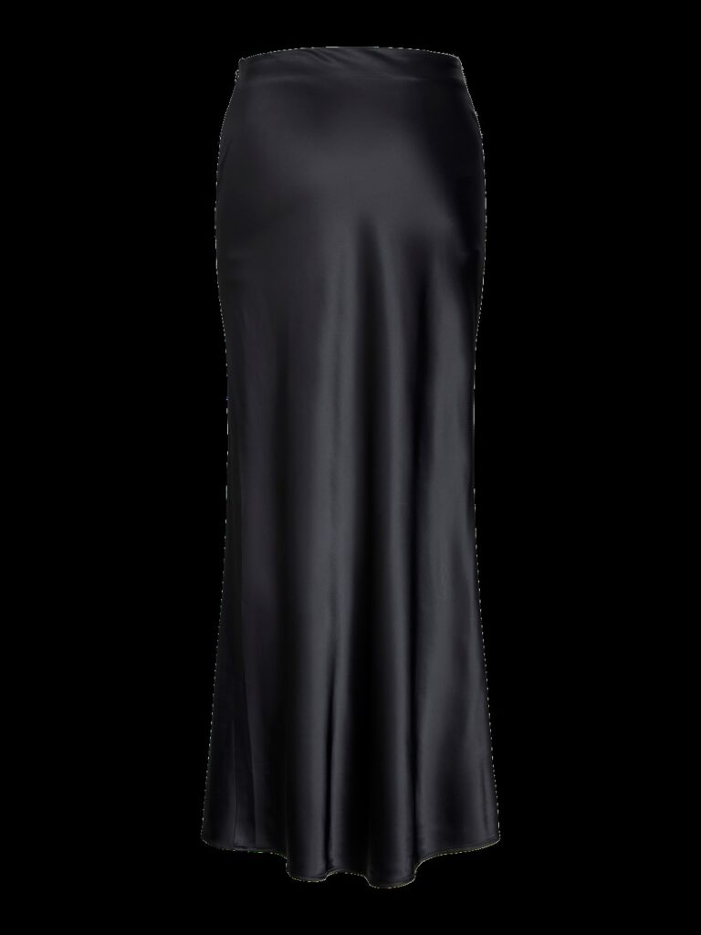 JJXX JXEVA SATIN MAXI SKIRT WVN | BLACK