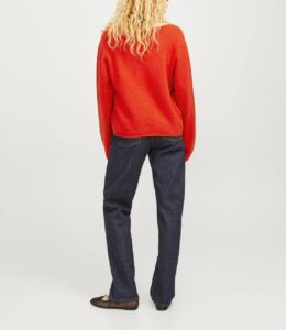 JJXX JXEVI V-NECK KNIT SN | RED