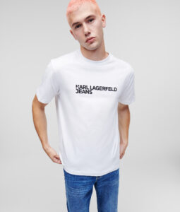 KARL LAGERFELD  JEANS KLJ REGULAR SSLV TEE | WHITE