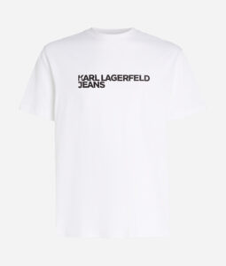 KARL LAGERFELD  JEANS KLJ REGULAR SSLV TEE | WHITE